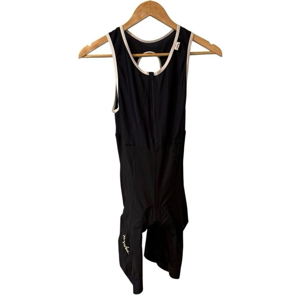Rapha Women's Bib Shorts Size Medium Black And White Made in Italy